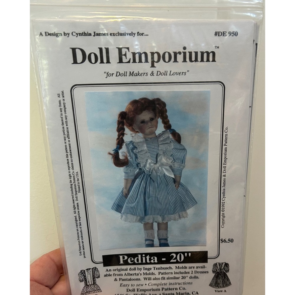 8 Doll Emporium Sewing Patterns 18-24" Dolls Loverly Amber Haiku Pedita Lot - Picture 2 of 11